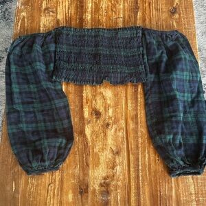 FashionNova plaid crop top
